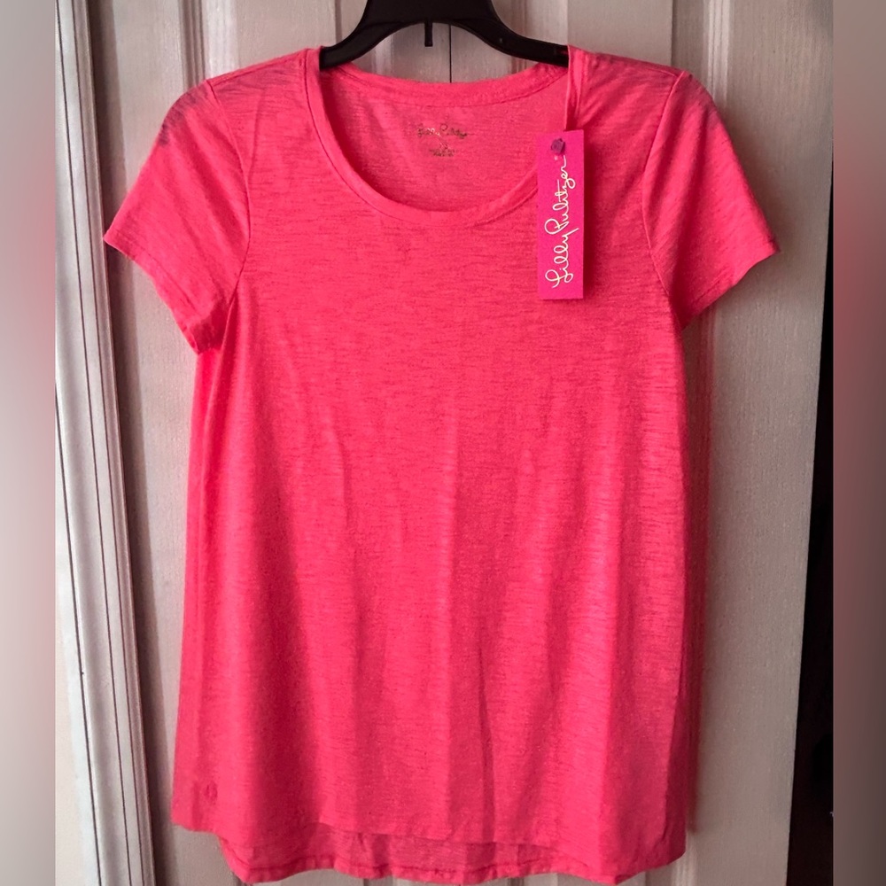 Lilly Pulitzer NWT Etta scoop neck short sleeve Size XS
